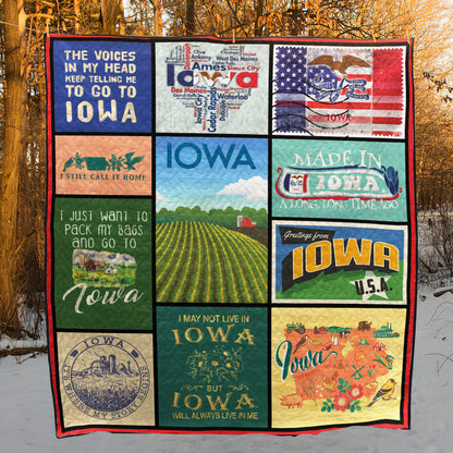 Iowa CL14100271MDQ Quilt Blanket