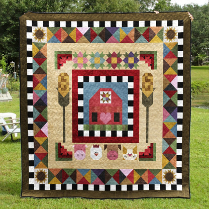 Iowa Farm Quilt Blanket MT250602D