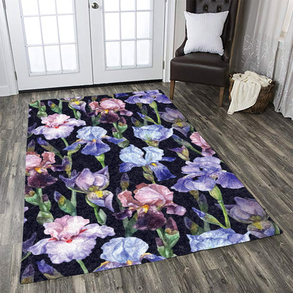 Iris Pattern Print Design CLA1910481R Rug
