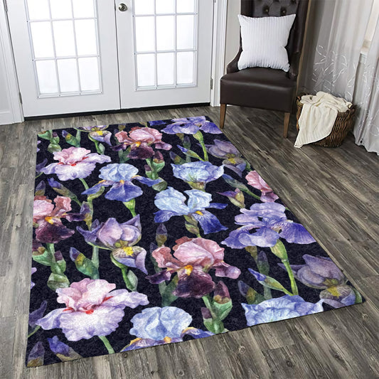 Iris Pattern Print Design CLA1910481R Rug