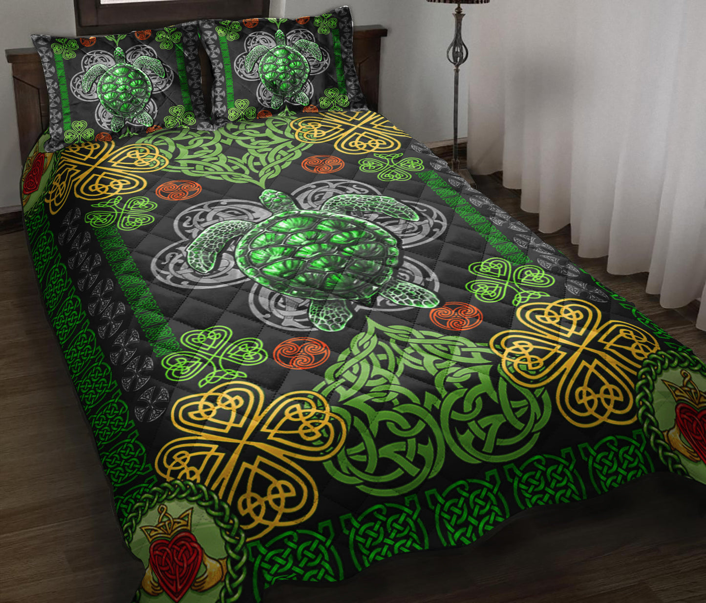 Irish Turtle Quilt Bedding Set ND160904