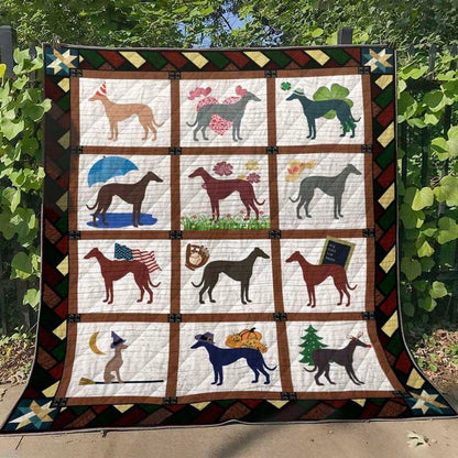 Italian Greyhound TL310532 Quilt Blanket