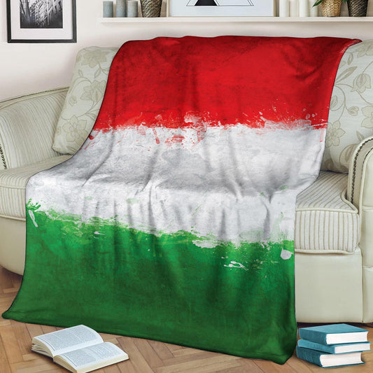 Italian Flag CLA21100201F Sherpa Fleece Blanket
