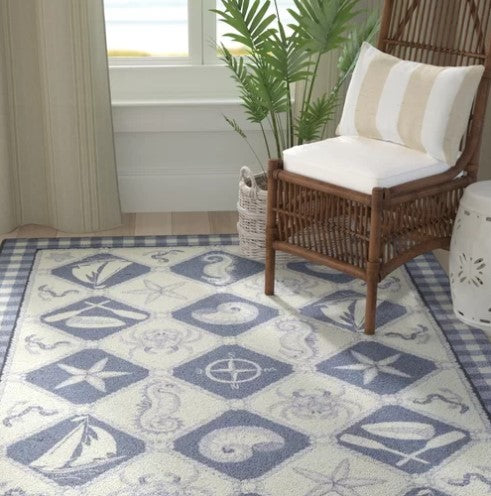 Ivory Nautical CLT0810074A Rug
