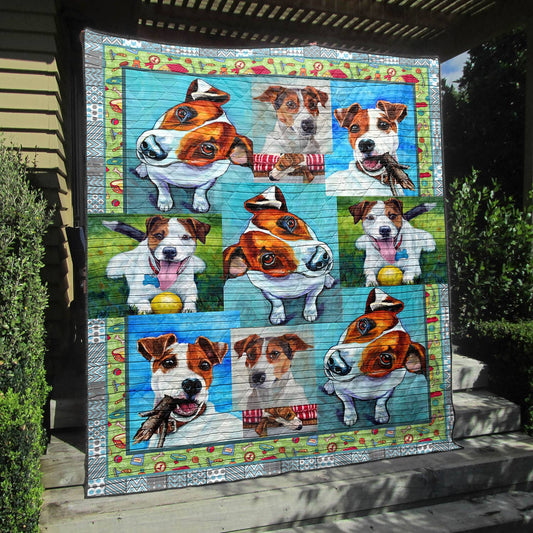 Jack Russell CLH1012335Q Quilt Blanket