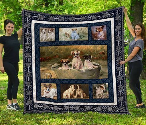 Jack Russell Terrier CL08110272MDQ Quilt Blanket