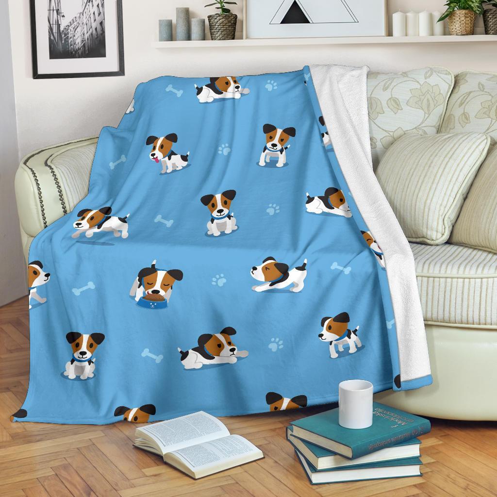Jack Russell Dog CL12100649MDF Sherpa Fleece Blanket