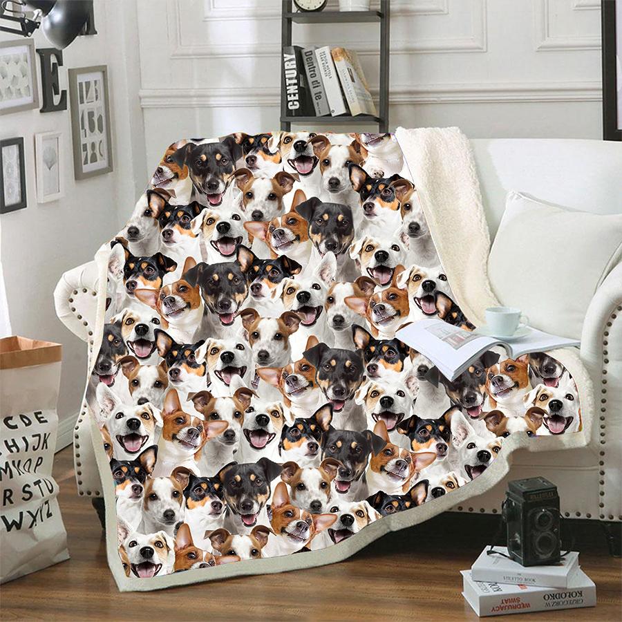 Jack Russell Terrier CLM0211107 Sherpa Fleece Blanket