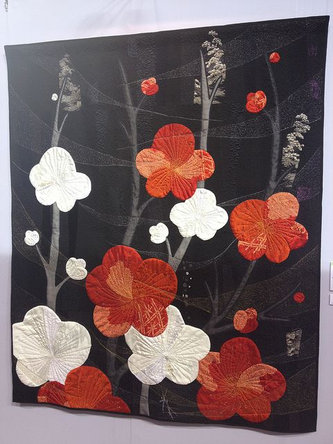 Japanese Flowers CLA1010339Q Quilt Blanket