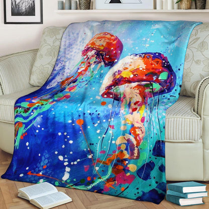 Jellyfish HN290841F Sherpa Fleece Blanket