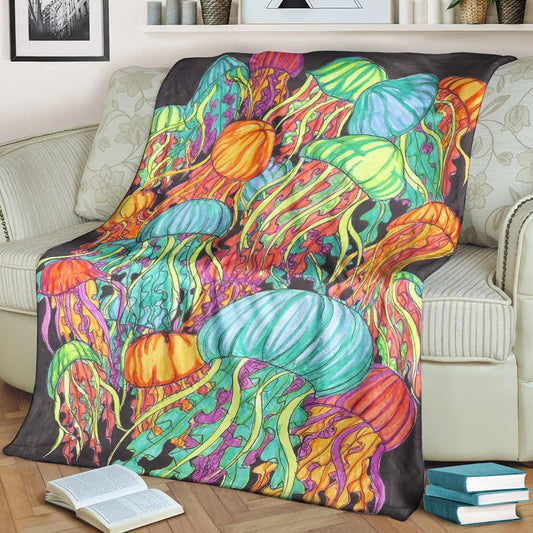 Jellyfish NN1409066TT Sherpa Fleece Blanket