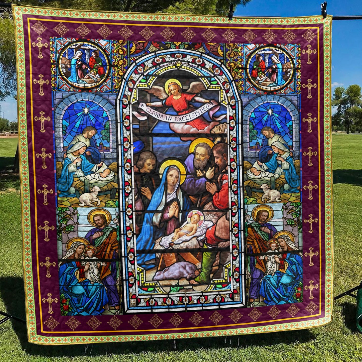 Jesus Christ Family Quilt Blanket TL100613Y