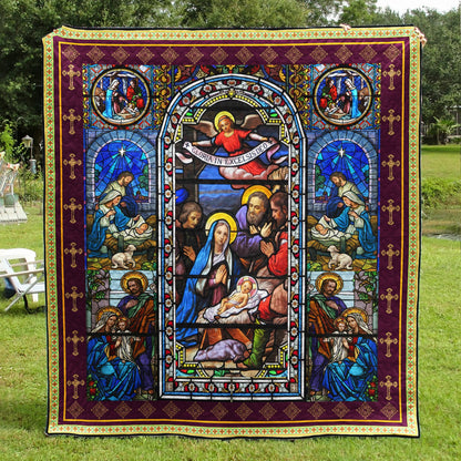 Jesus Christ Family Quilt Blanket TL100613Y