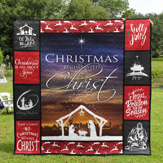 Jesus Christmas CL15100219MDQ Quilt Blanket