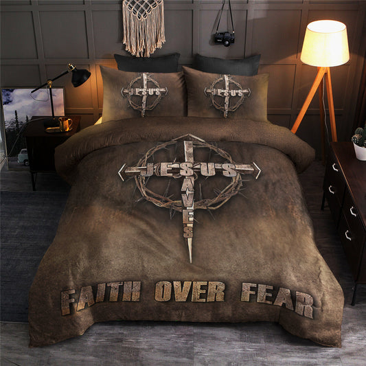 Jesus Faith Over Fear Bedding Sets TL100616BS