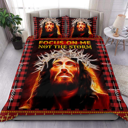 Christian Jesus Focus On Me Not The Storm Bedding Sets HN060602MBS