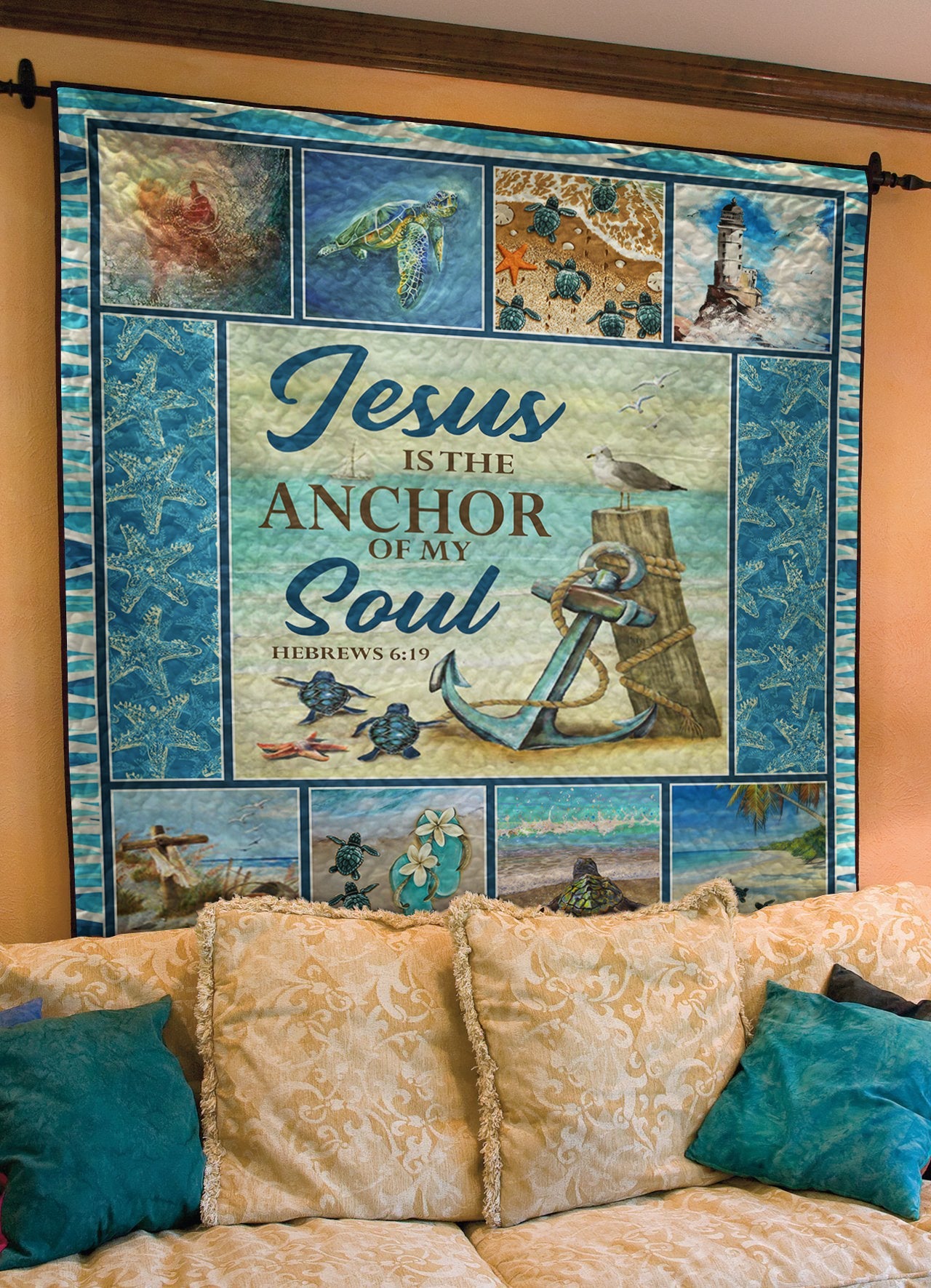 Christian Jesus Is The Anchor Of My Soul Quilt Blanket HN020603M