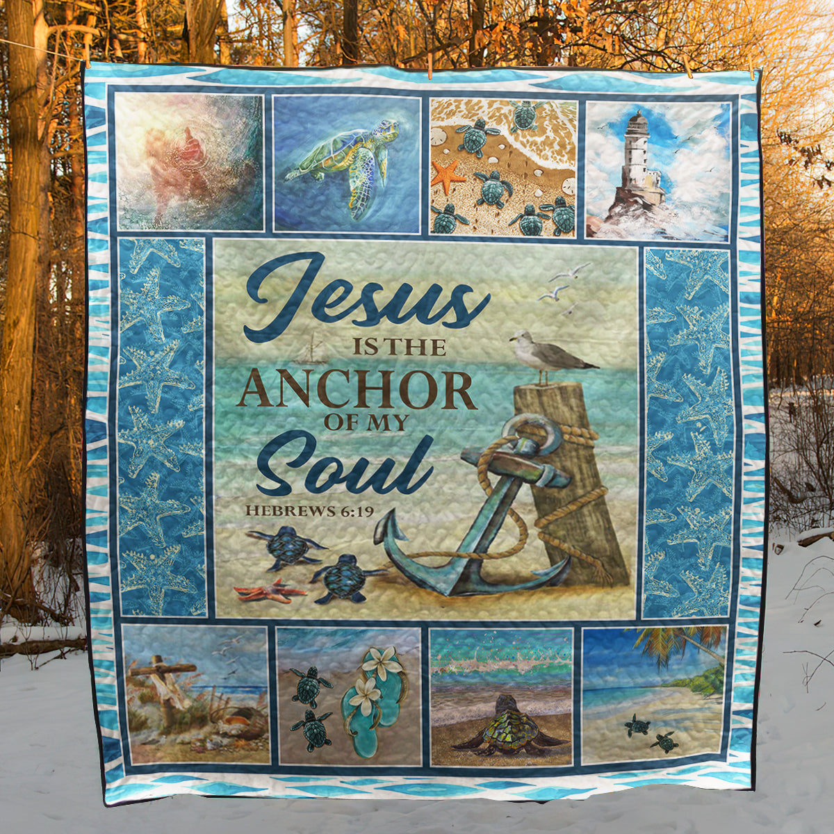 Christian Jesus Is The Anchor Of My Soul Quilt Blanket HN020603M