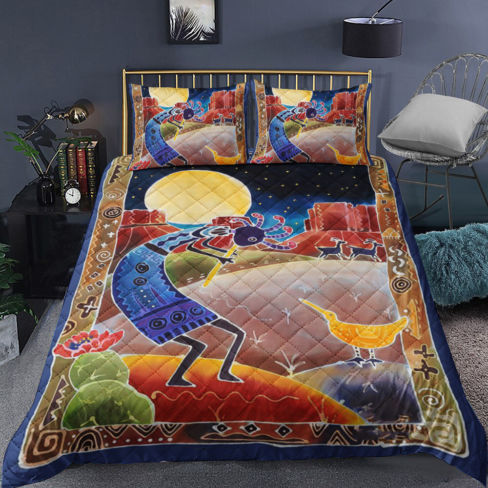 Kokopelli Painting Quilt Bedding Set TL100902Q