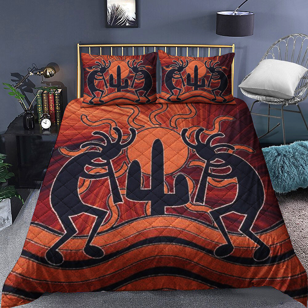 Kokopelli Sand Quilt Bedding Set TL100901Q