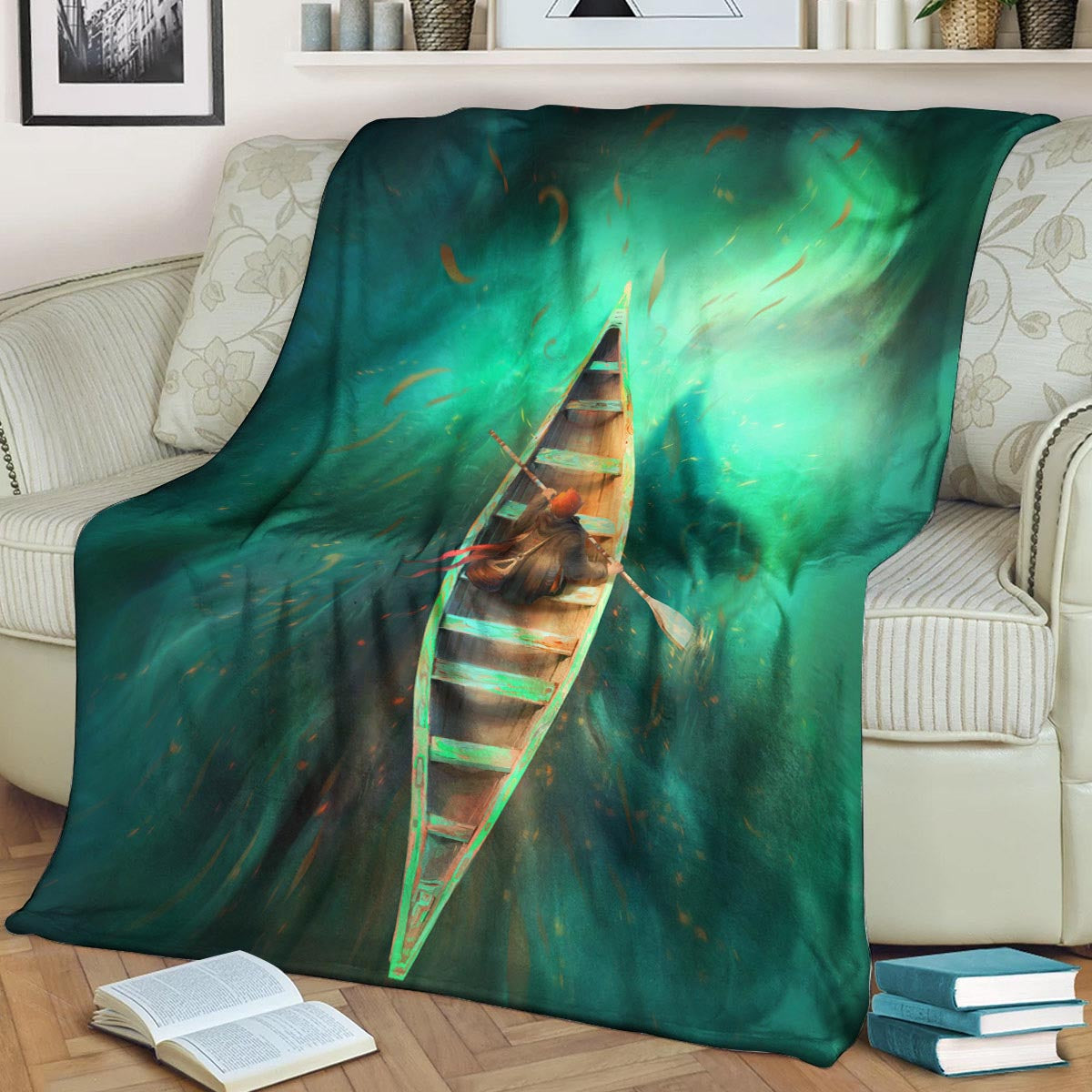 Kayaking DD280837F Sherpa Fleece Blanket