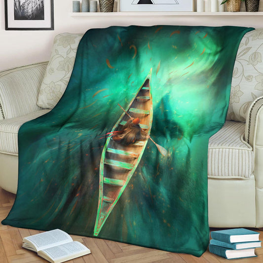 Kayaking DD280837F Sherpa Fleece Blanket