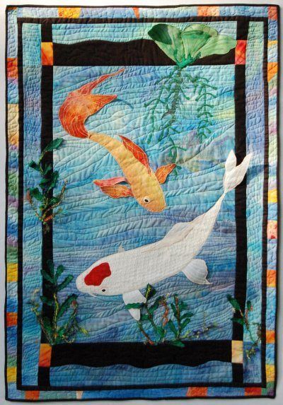 Koi Fish CLM1611515 Quilt Blanket