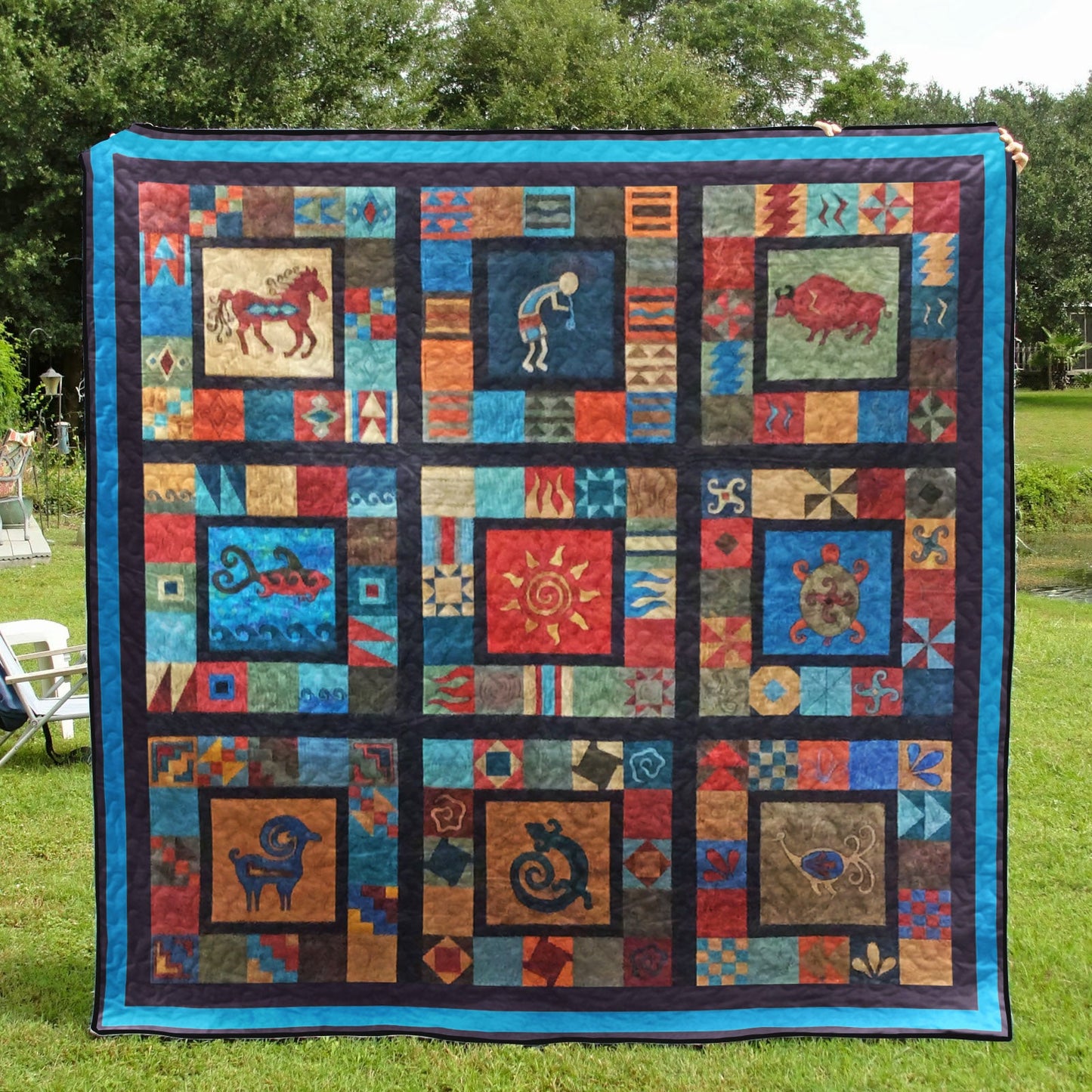 Kokopelli CLA1410360Q Quilt Blanket