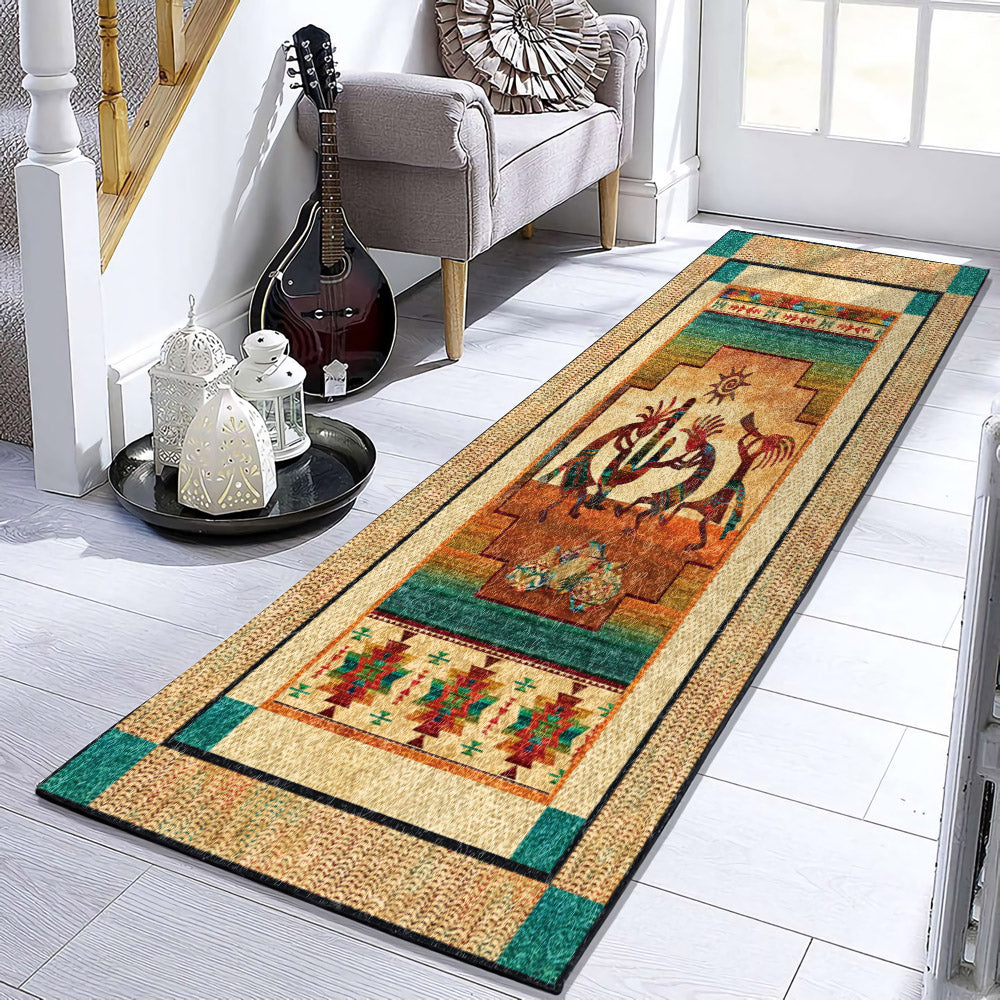 Kokopelli Sunset Native American VD1610115RU Runner Rug