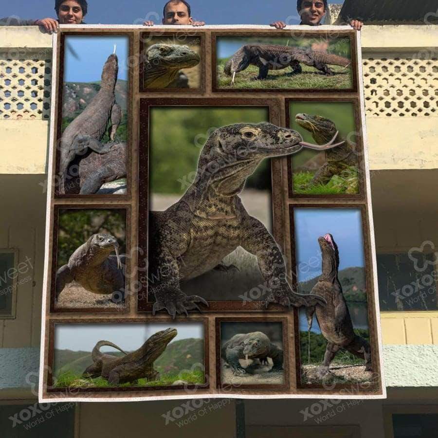 Komodo Dragon CL05100317MDF Sherpa Fleece Blanket