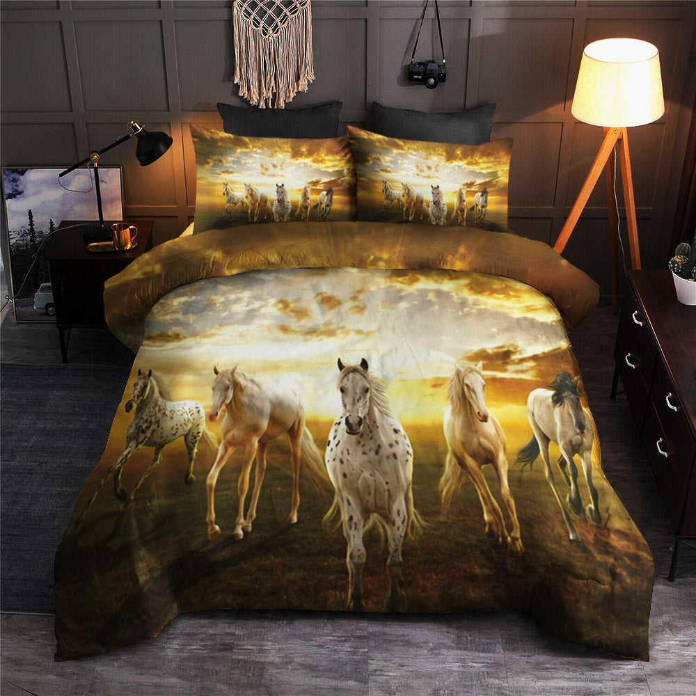 LOVE WHITE HORSE HORSE FAN CLA22100172B Bedding Sets