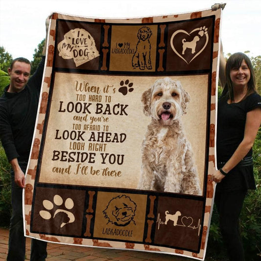 Labradoodle CLM1710130S Sherpa Fleece Blanket