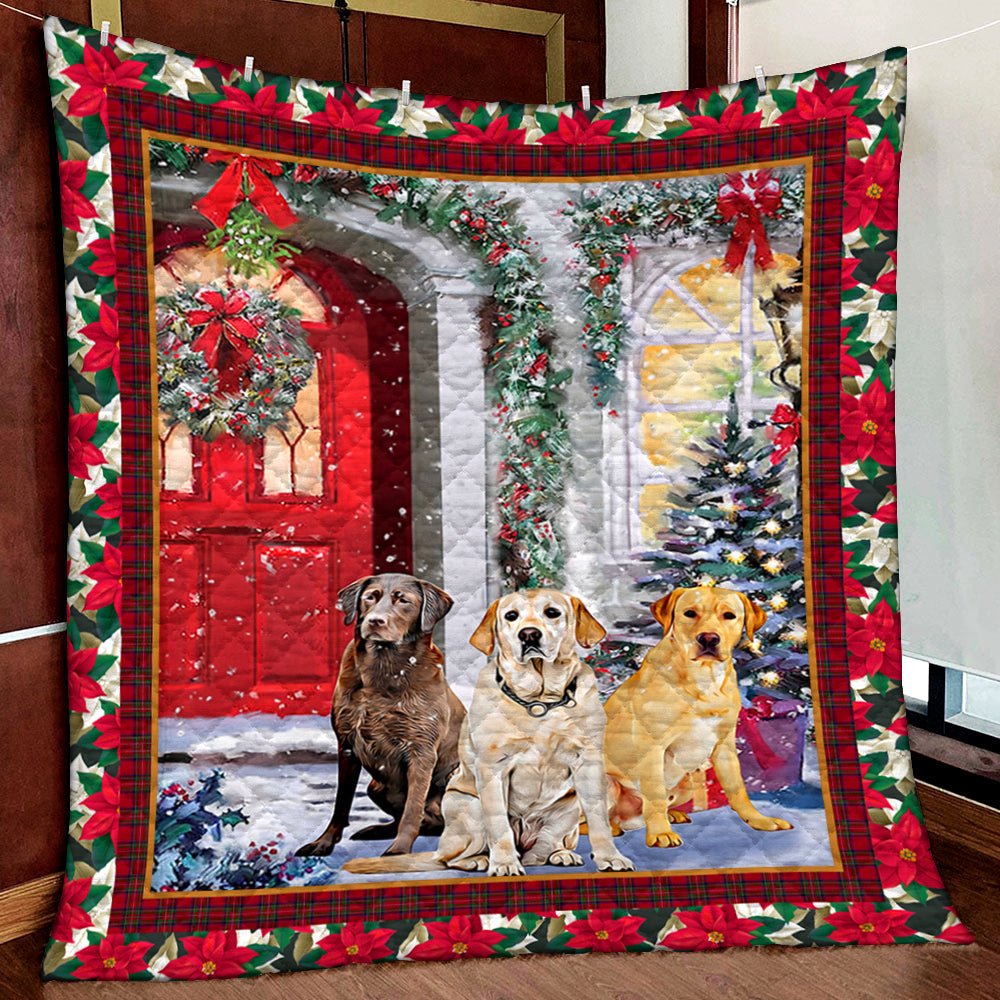 Labrador Christmas Quilt Blanket MN291007