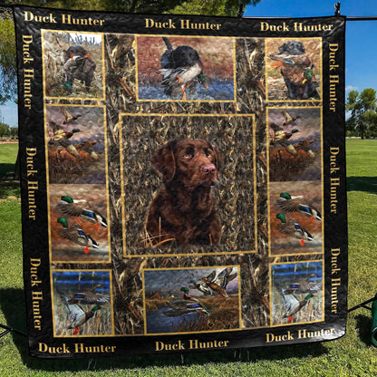 Labrador Hunting Duck CL15110170MDQ Quilt Blanket