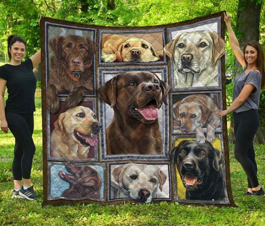 Labrador Retriever CL08110282MDQ Quilt Blanket