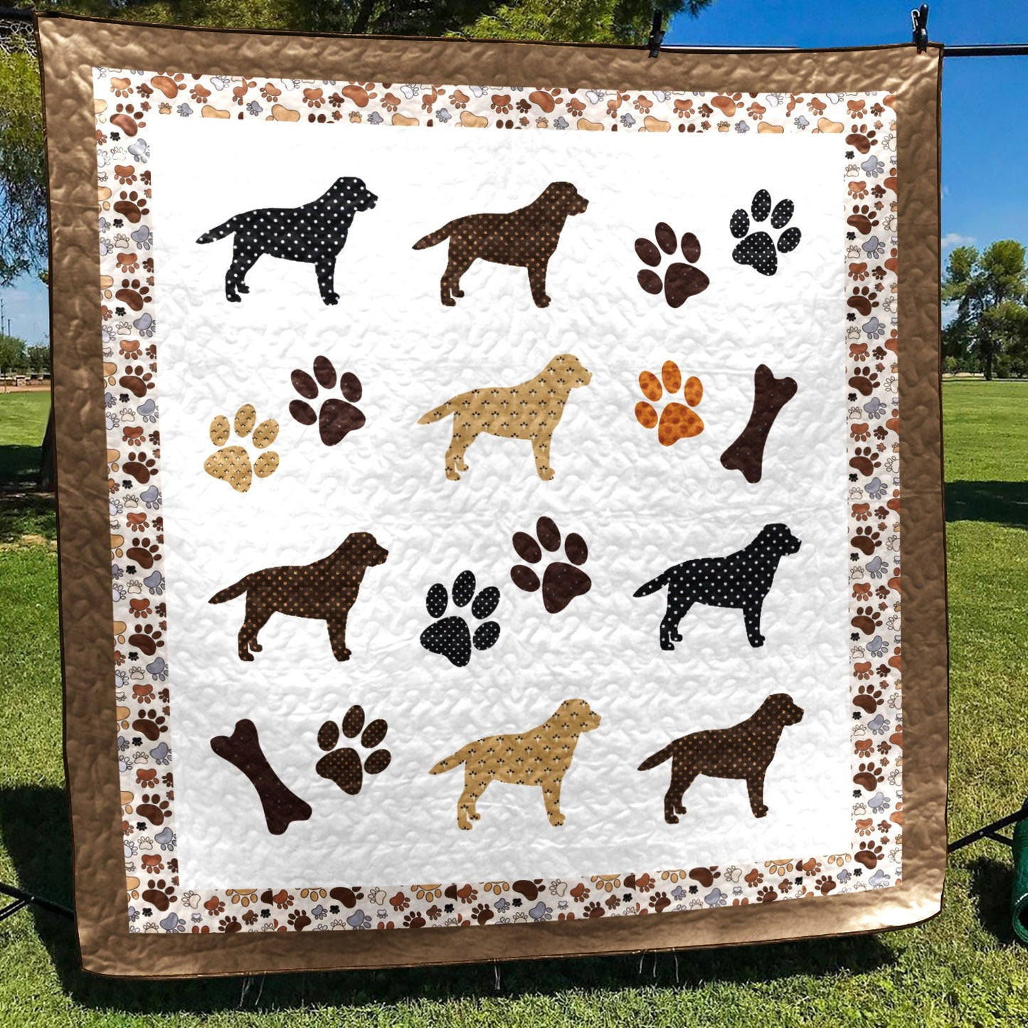 Labrador Retriever CLM0211304 Quilt Blanket