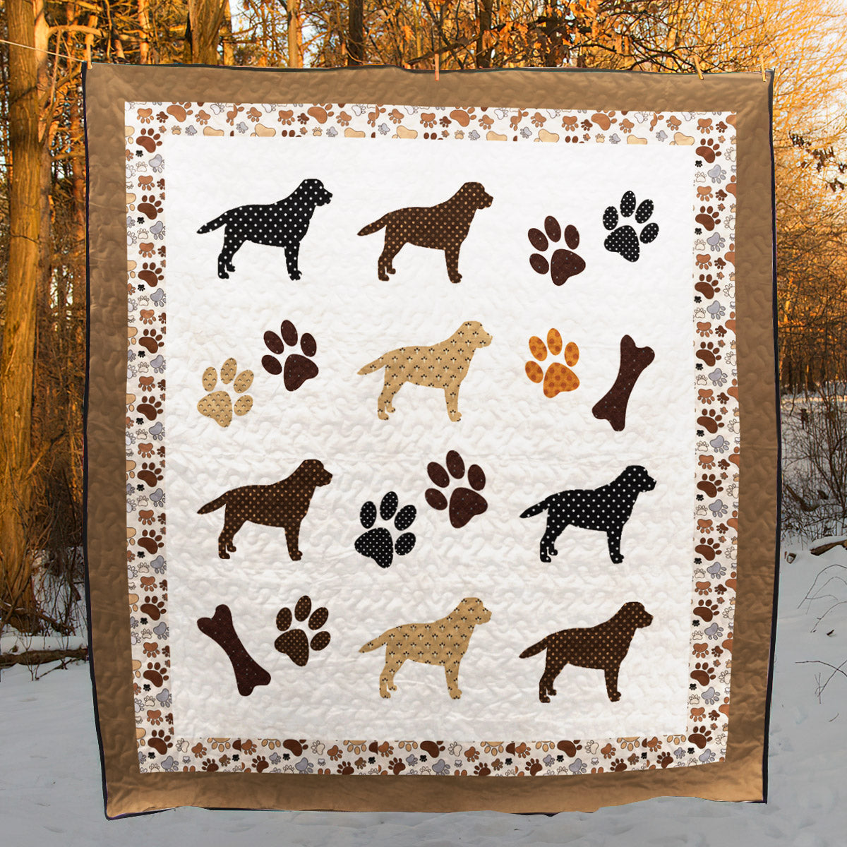 Labrador Retriever CLM0211304 Quilt Blanket