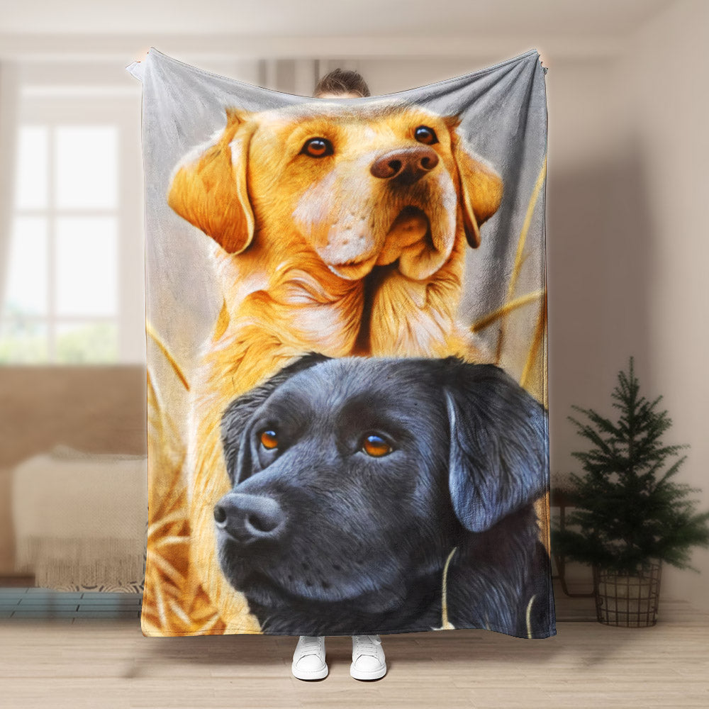 Labrador DD270828F Sherpa Fleece Blanket