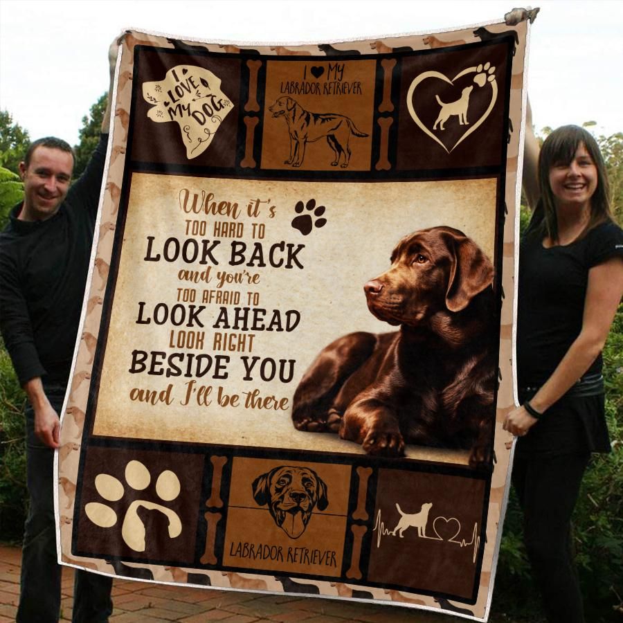 Labrador Retriever CL20110762MDF Sherpa Fleece Blanket