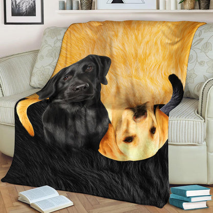 Labrador Retriever HM280834TT Sherpa Fleece Blanket
