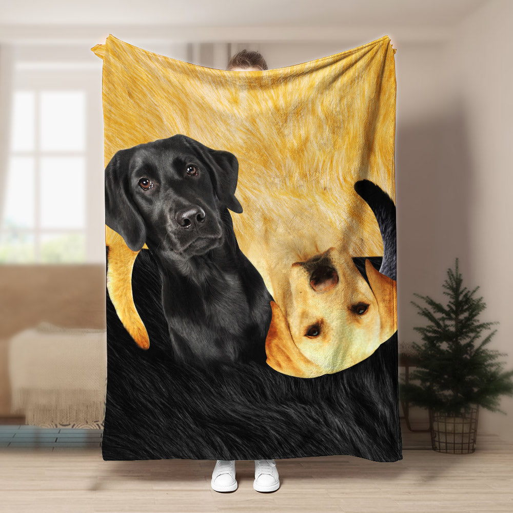 Labrador Retriever HM280834TT Sherpa Fleece Blanket