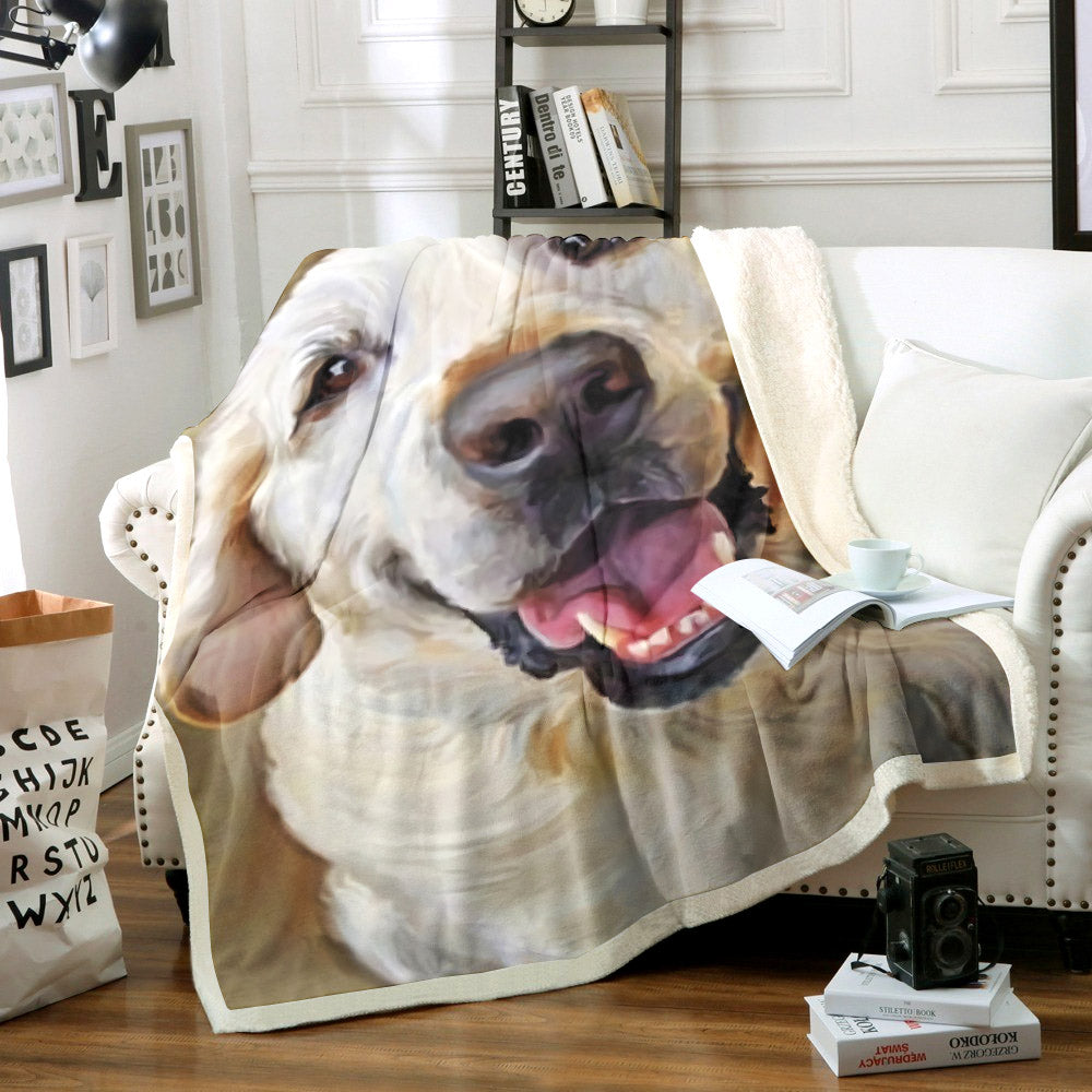 Labrador Retrievers TT0211066TT Sherpa Fleece Blanket