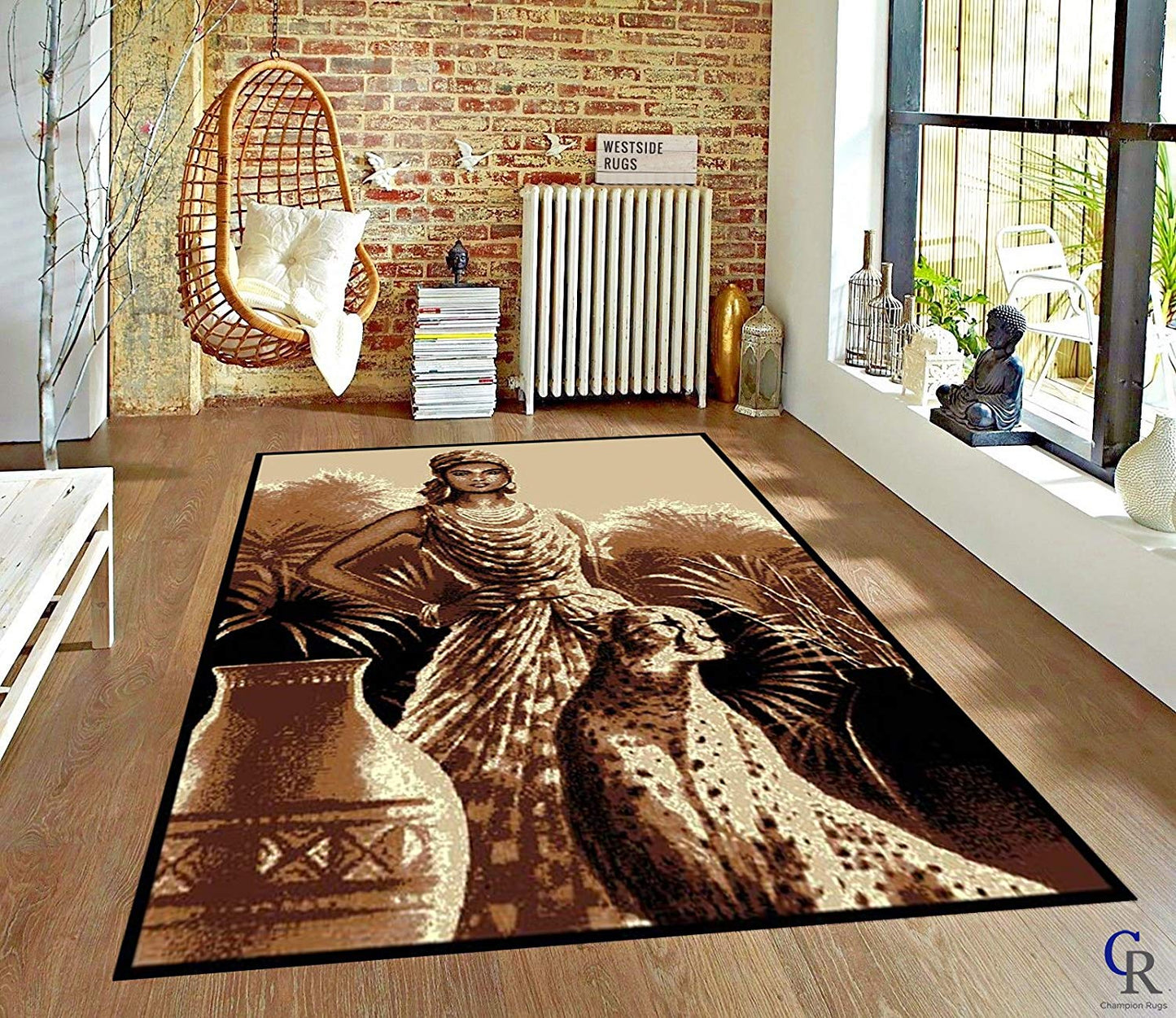 Lady And Leopard African CLG2210090R Rug