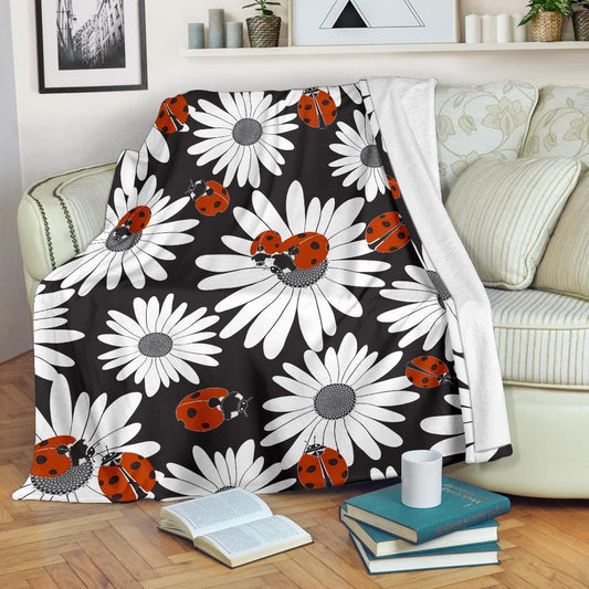 Ladybug Daisy CL12100686MDF Sherpa Fleece Blanket