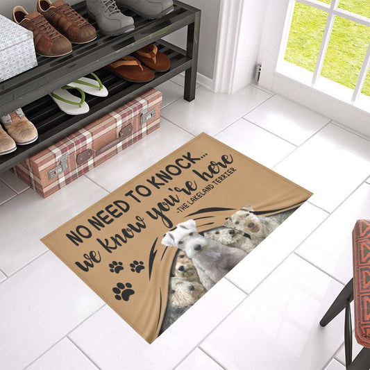Lakeland Terrier CL09100126MDD Non-slip Door mats