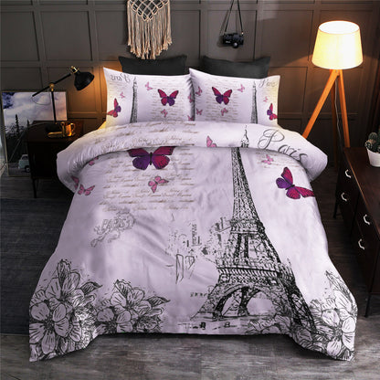 Landscape Butterfly Four Piece Polyester CLA22100593B Bedding Sets