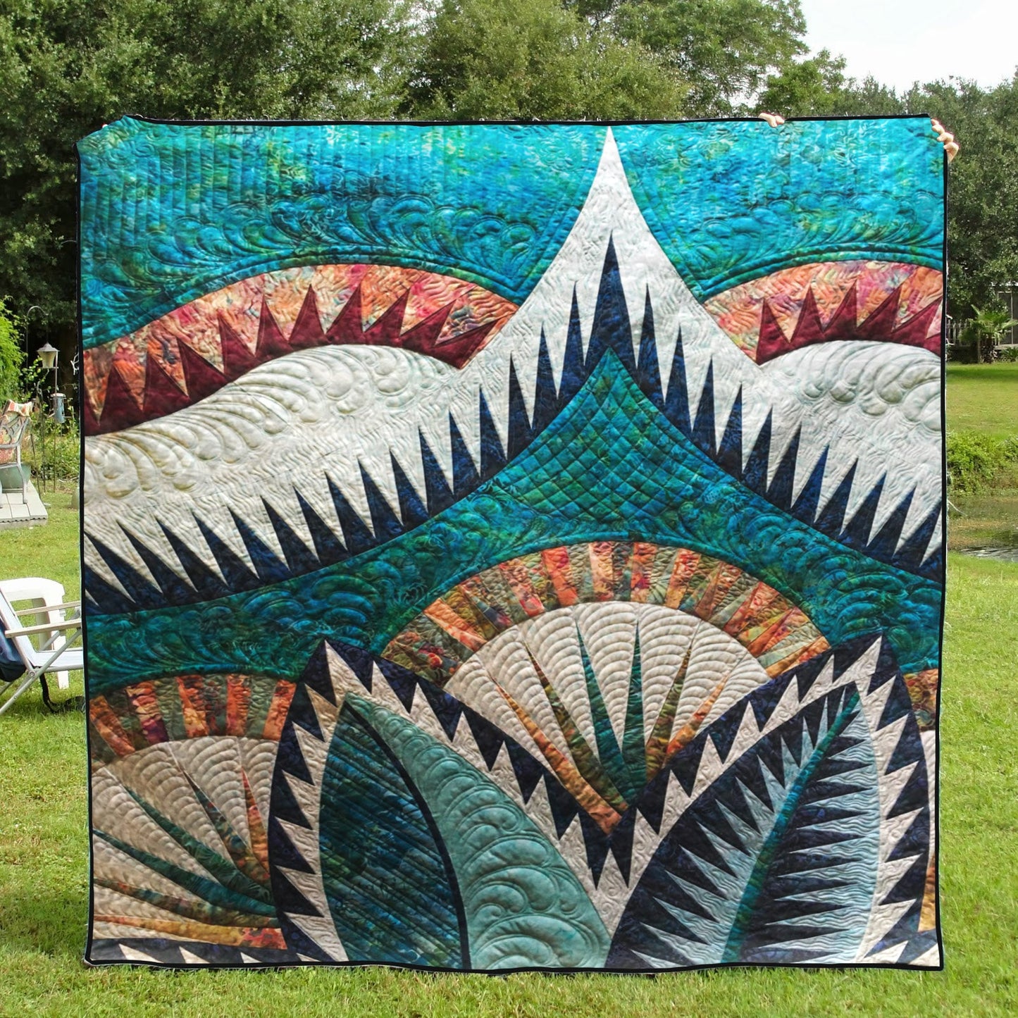 Leaves CLA1410374Q Quilt Blanket