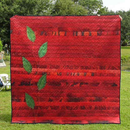 Leaves CLA1710404Q Quilt Blanket