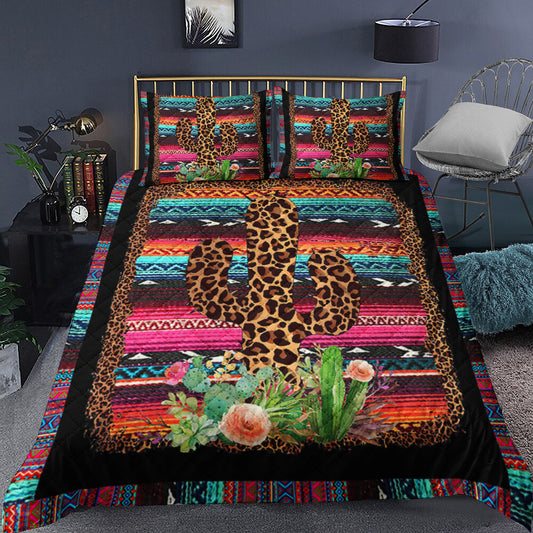 Leopard Cactus Quilt Bedding Set TL280906