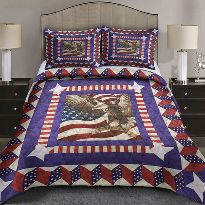 Liberty Square Patriotic Quilt Bedding Set MT080610DQBS